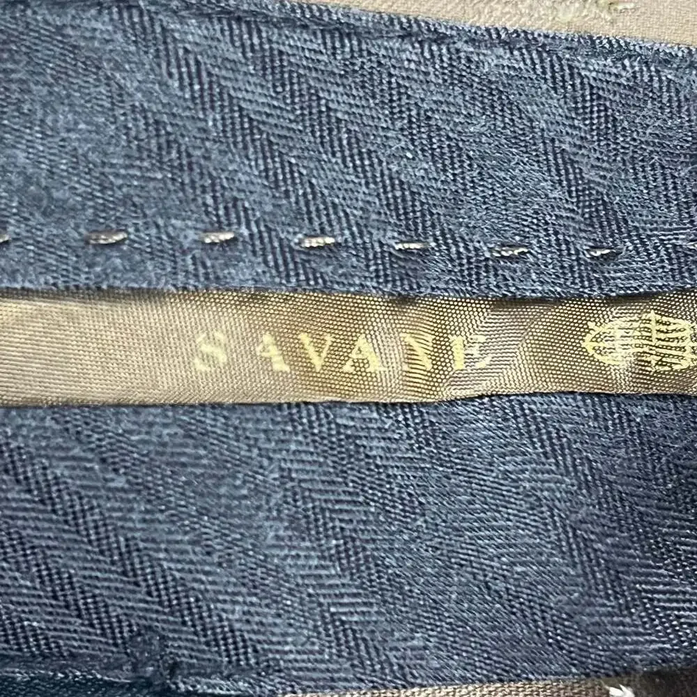 Savane Mens Khaki Dress Pants 38x30 Flat Front Stretch Business‎ Casual